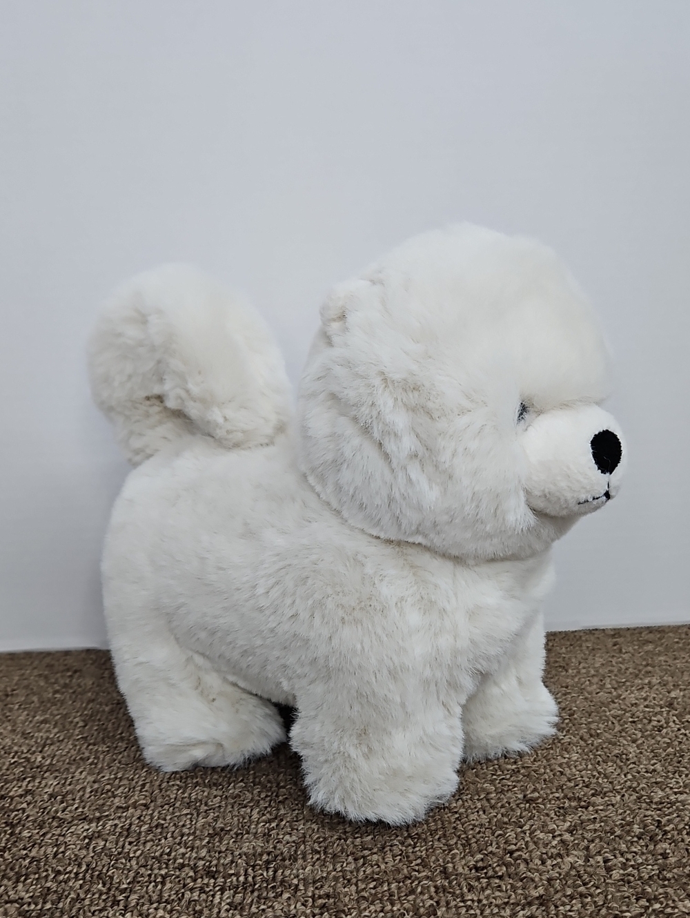 Jellycat Retired Daphne White Fluffy Pomeranian Puppy Rare 9" Plush
